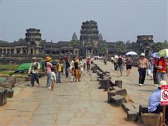 Angkor Wat view from west gate