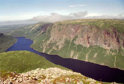 Backside of the top of Gros Morne