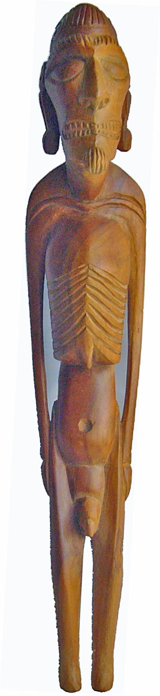 木彫りのモアイカヴァカヴァ